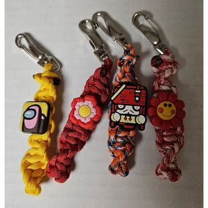 Paracord Keychains‎ With Charms Bundle